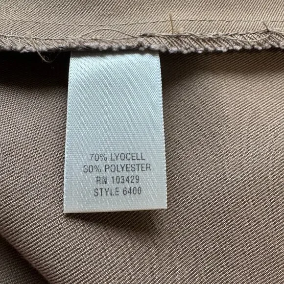 NWT CJ Banks Size 24 Midi Skirt A-Line Tan Women's Modest Career Western - Picture 9 of 10